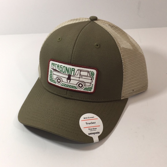 Patagonia Other - Patagonia trucker camo SnapBack green hat mid